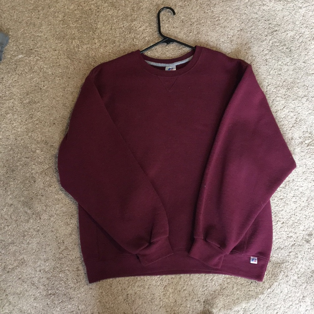 Russell Burgundy Crewneck